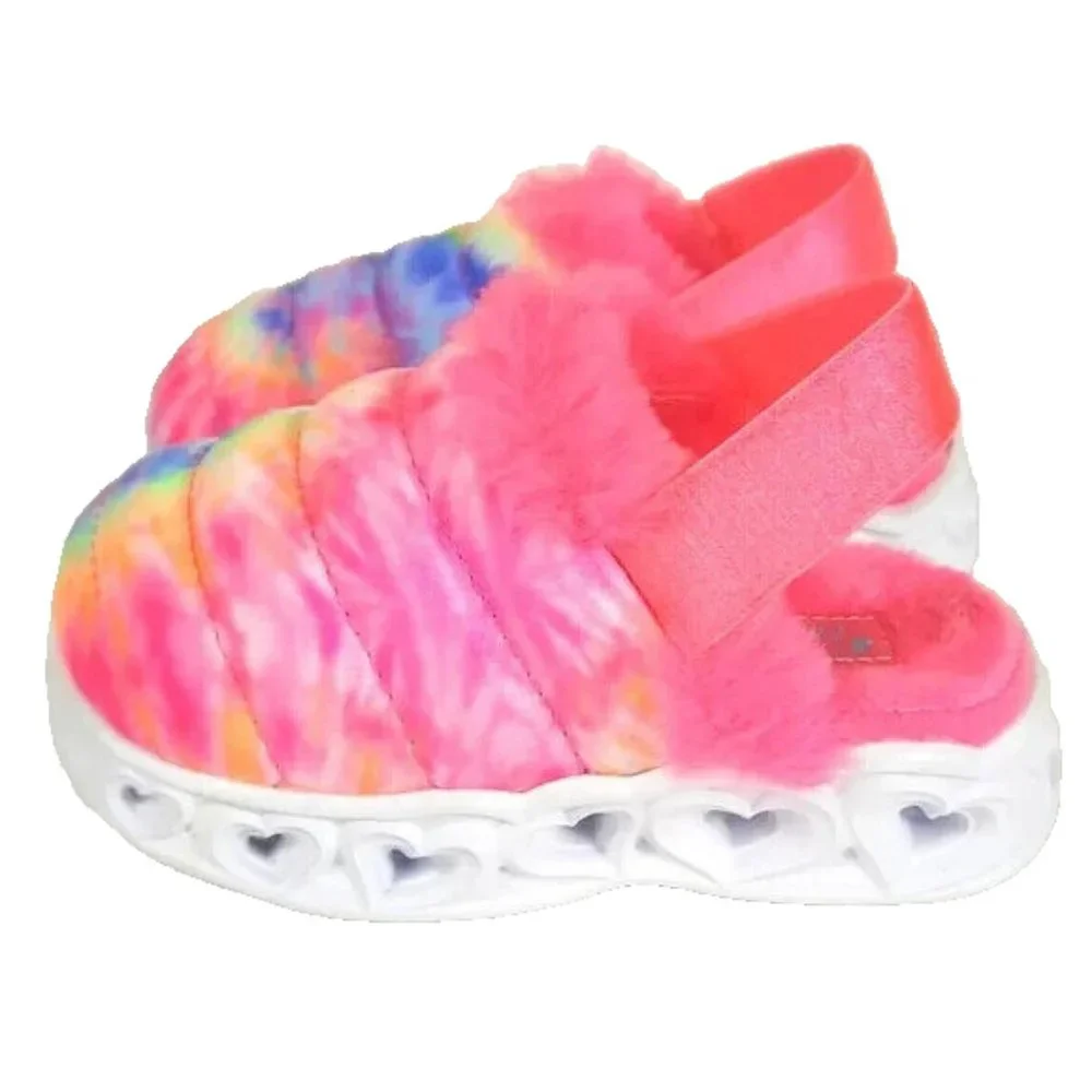 Skechers Heart Lights Sandals Tie Dye Toddler Size 5 Light Up NEW with Tags